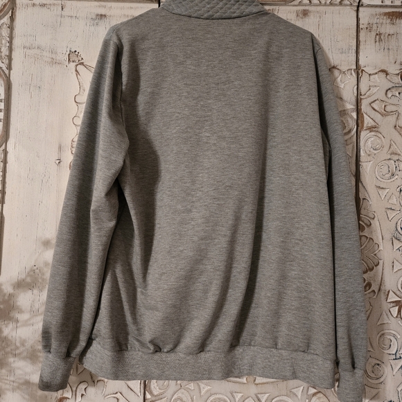Womens Xl Comfy Gray Quilted Womens Pullover Sweater Textured Design Jeans - Picture 5 of 5